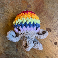 Crocheted Rainbow Octopus