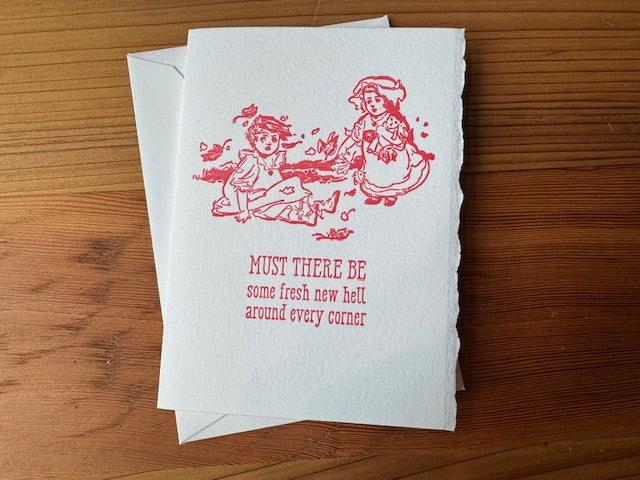 Fresh Hell Letterpress Card