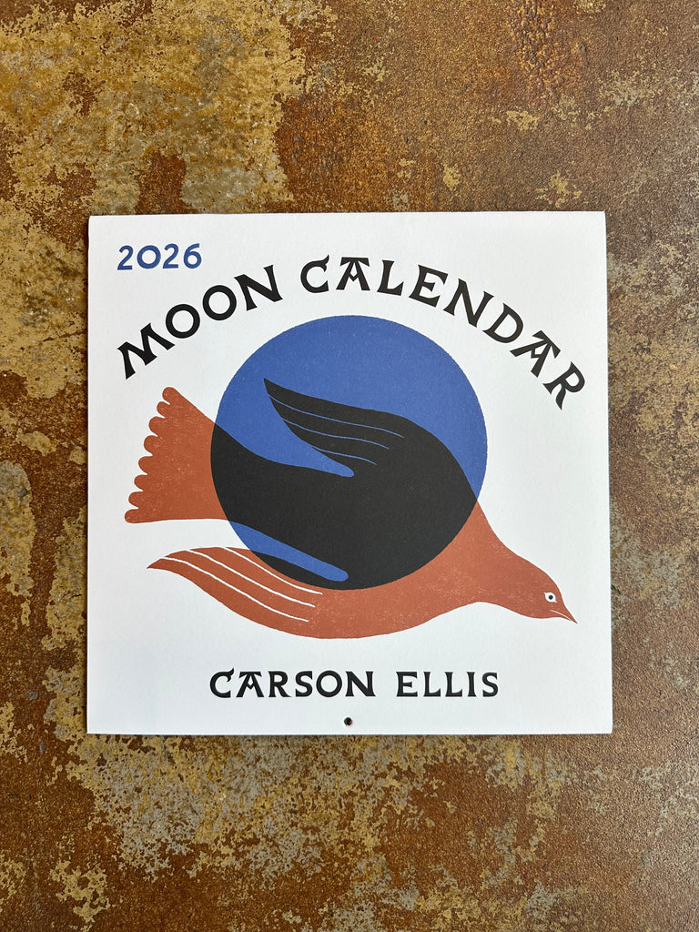 Carson Ellis 2026 Moon Wall Calendar
