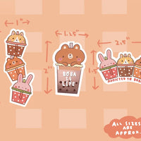 Boba Addict Sticker Pack