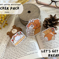 Let's Get This Bread Corgi Sticker Pack