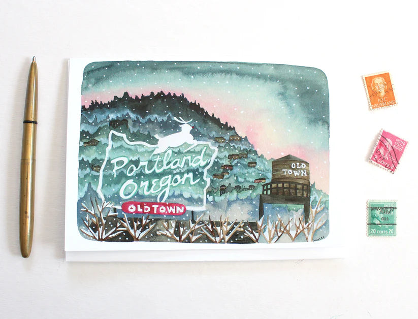 Holiday Stag Sign Card