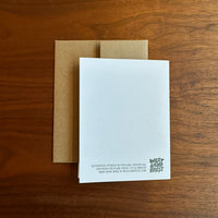 Piece Be With You Holiday Letterpress Card