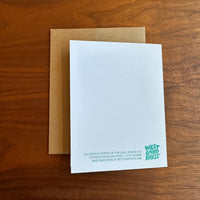 So Tired Elf Holiday Letterpress Card