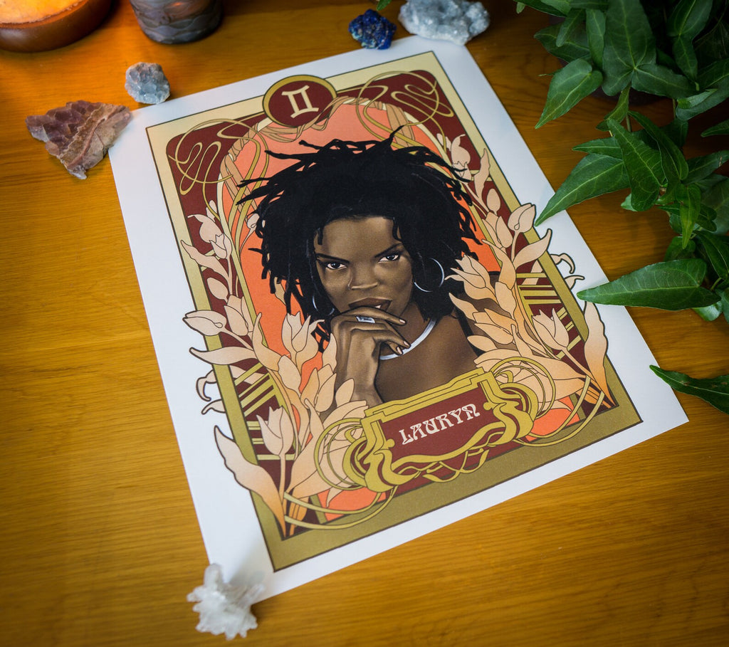 Black Zodiac Lauryn Hill Print