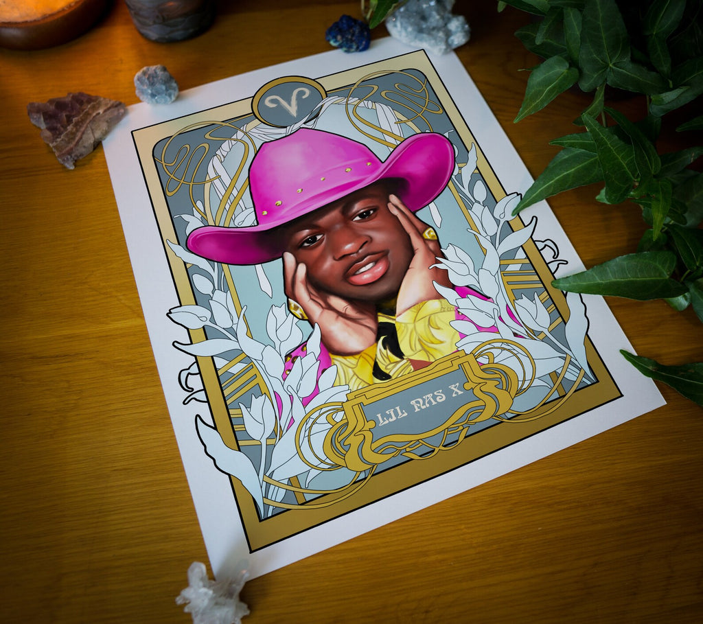 Black Zodiac Lil Nas X Print