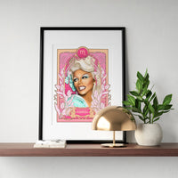 Black Zodiac RuPaul Print