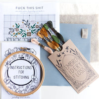 Fuck This Shit Cross Stitch Kit