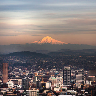 Mt. Hood Over Portland Photo Print