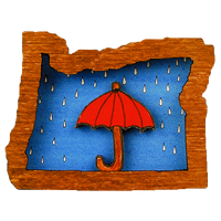 Umbrella Oregon Magnet or Ornament