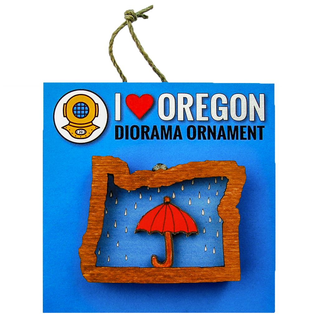 Umbrella Oregon Magnet or Ornament