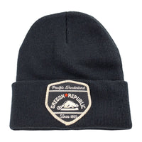 Oregon republic black beanie