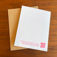 Slay the Holidays Skeleton Letterpress Card