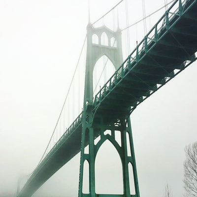 Foggy St. Johns Bridge Photo Print