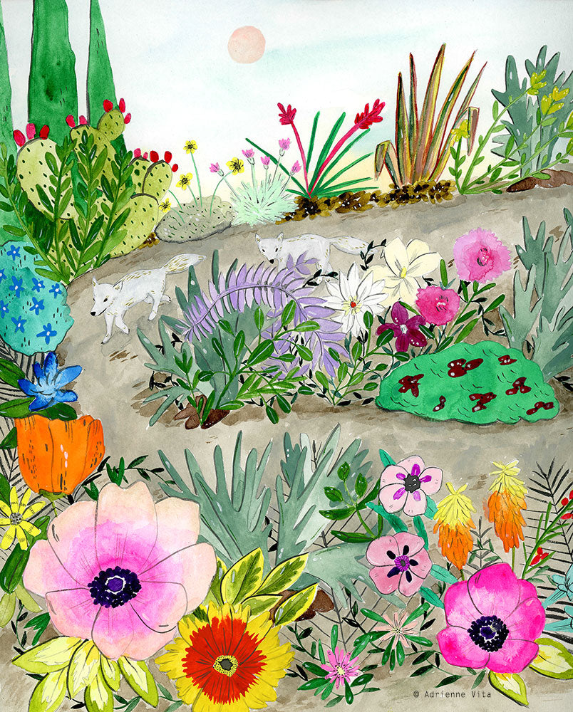 Flower Garden Wander Print