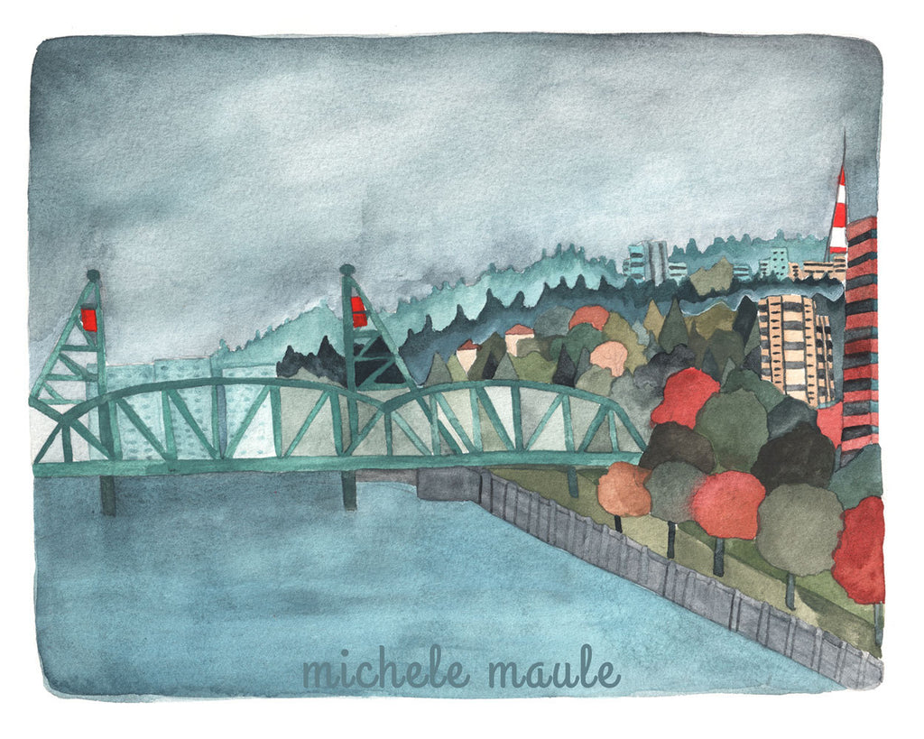 Hawthorne Bridge Print
