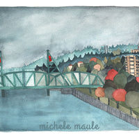 Hawthorne Bridge Print
