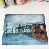 Hawthorne Bridge Print