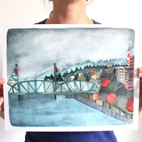 Hawthorne Bridge Print