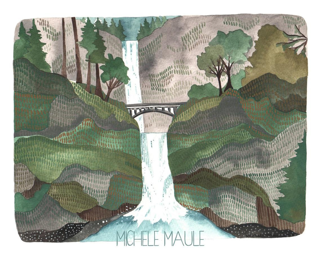 Multnomah Falls Print