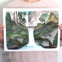 Multnomah Falls Print