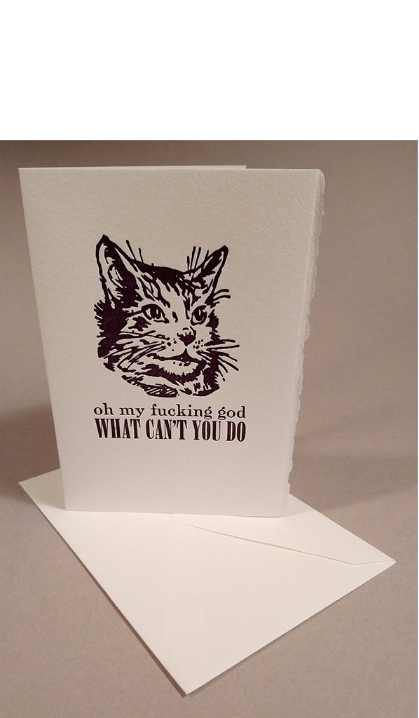 OMFG, What Can't You Do? Letterpress Card