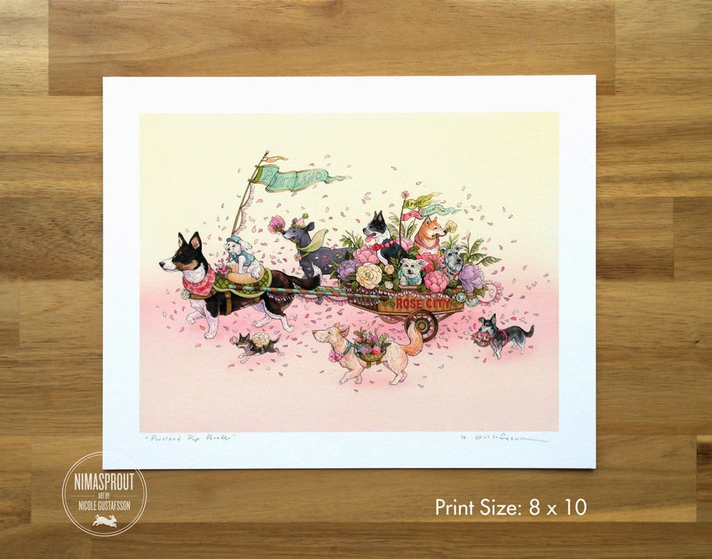 Portland Pup Parade Print