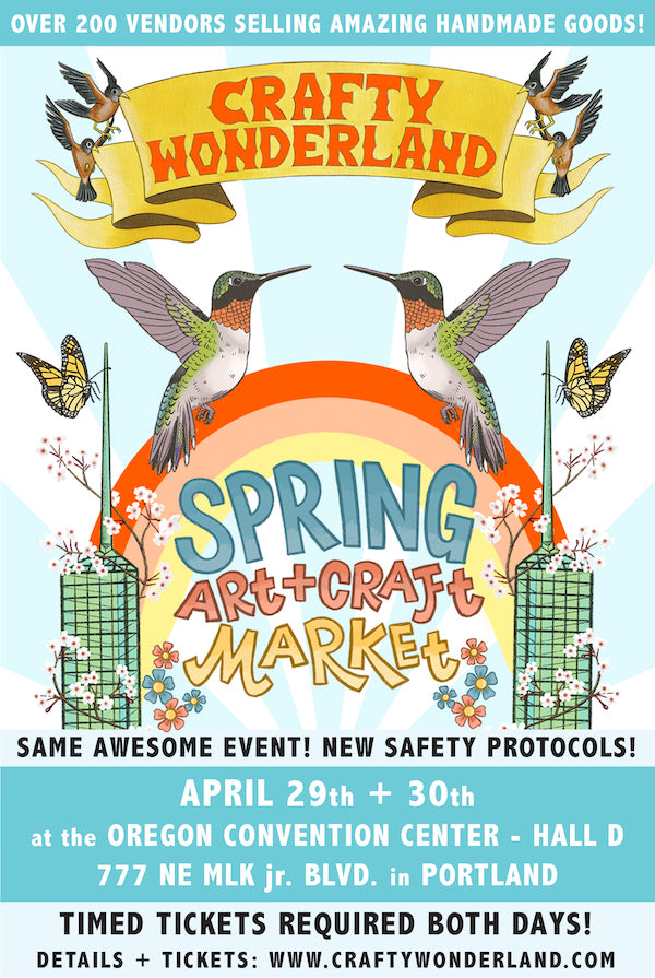 This Weekend - Spring Art + Craft Market!