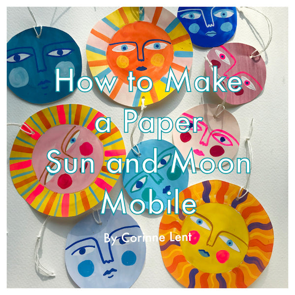 Wednesday Project: Paper Sun + Moon Mobile by Corinne Lent!