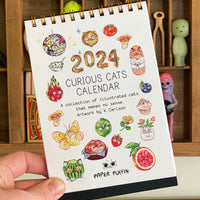 Curious Cats 2024 Desk Calendar