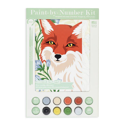 Fox with Chicory Paint by Numbers Kit