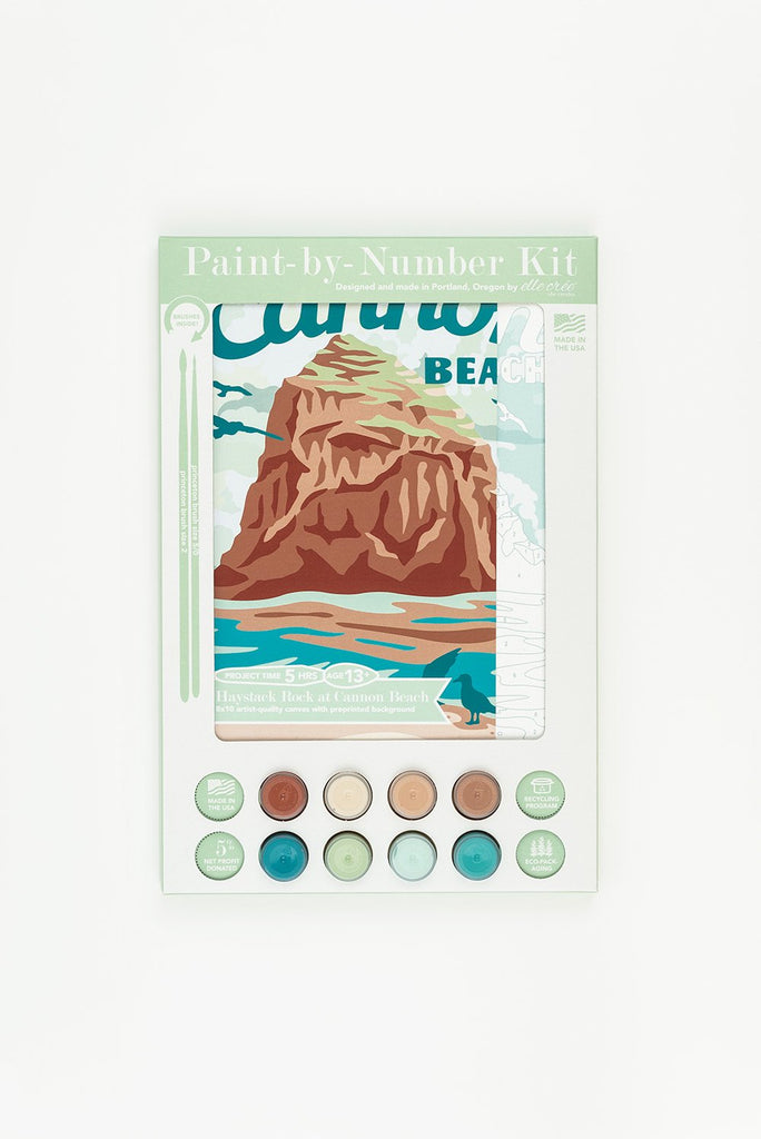 Cannon Beach Haystack Rock Paint by Numbers Kit – Crafty Wonderland