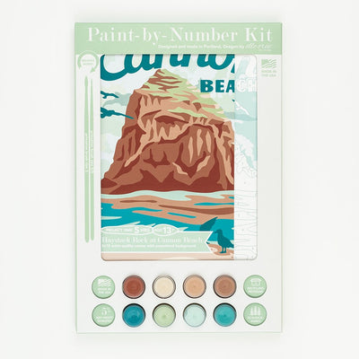 Cannon Beach Haystack Rock Paint by Numbers Kit