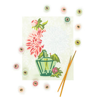 Dahlias in Vase Paint by Numbers Kit