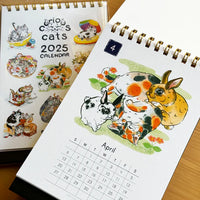 Curious Cats 2025 Desk Calendar