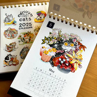 Curious Cats 2025 Desk Calendar