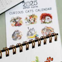 Curious Cats 2025 Desk Calendar