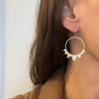 Small Beaded Starburst Earrings