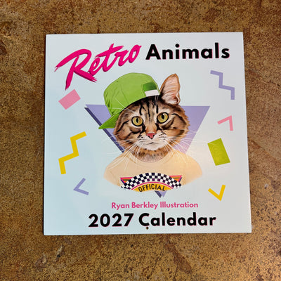 Berkley Illustration Retro Animals 2027 Wall Calendar