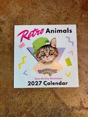 Berkley Illustration Retro Animals 2027 Wall Calendar