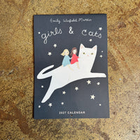 Girls & Cats Wall Calendar