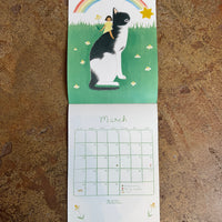Girls & Cats Wall Calendar