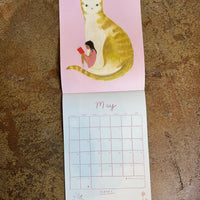 Girls & Cats Wall Calendar