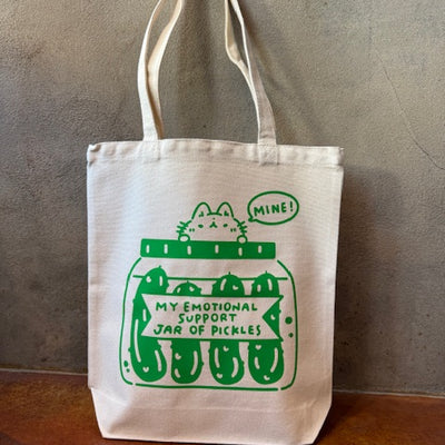 Emotional Support Pickles Tote Bag