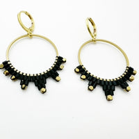 Small Beaded Starburst Earrings