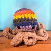 Crocheted Rainbow Octopus