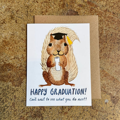 Happy Graduation Squirrel Card