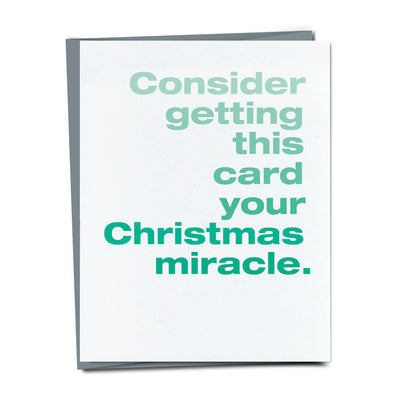 Christmas Miracle Funny Holiday Card