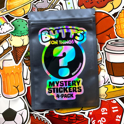 Butts on Things Mystery Sticker Pack