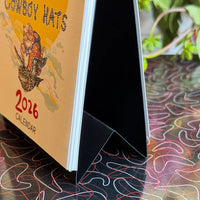 Tiny Cats in Cowboy Hats 2026 Desk Calendar